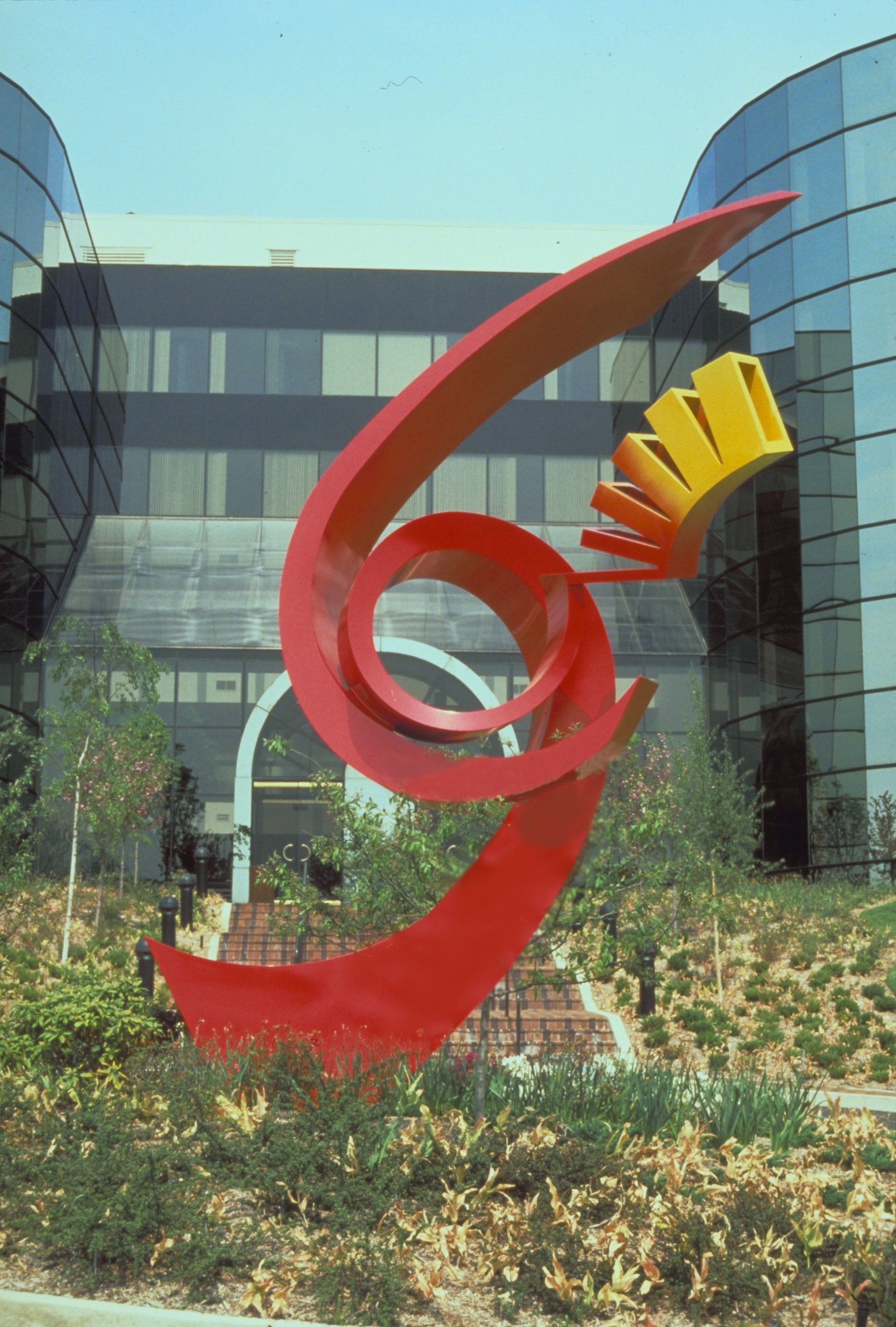 Spiral Galaxy sculpture by Stephen Solomon